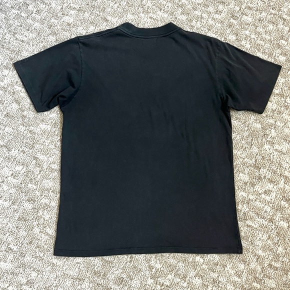 Anine Bing Georgie Washed Black ‘Paint It Bing’ Cotton Tee—L - Picture 9 of 10